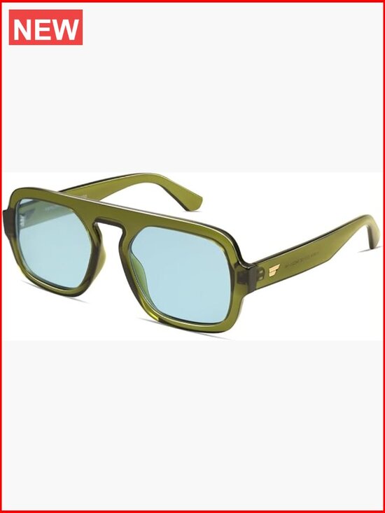 Retro Square Aviator Sunglasses with UV400 Protection main image 7
